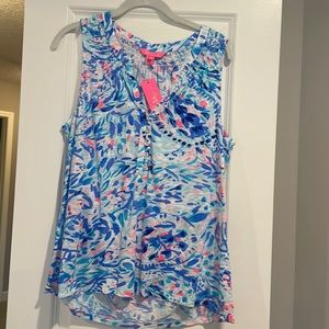 NWT Lilly Pulitzer Sz L Essie Tank